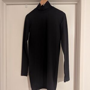 COS Black Mock Turtle Neck Dress